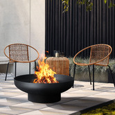 Milkcan Products Phoenix 80 Black Fire Pit