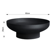Milkcan Products Phoenix 80 Black Fire Pit