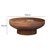 Milkcan Products 90cm Phoenix Steel Fire Pit
