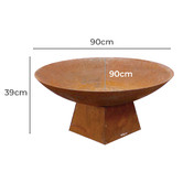 Milkcan Products 90cm Marrakesh Steel Fire Pit