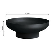 Milkcan Products Phoenix 70 Black Fire Pit