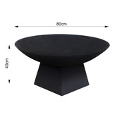 Milkcan Products Marrakesh 80 Black Fire Pit