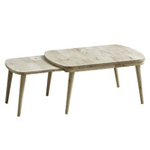 Maja Ansel Design Ferreira Wooden Extendable Coffee Table