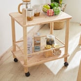 Maja Ansel Design Reginald Rubberwood Trolley