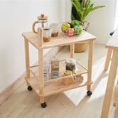 Maja Ansel Design Reginald Rubberwood Trolley