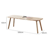 Maja Ansel Design 3 Piece Cricket Rubberwood Nesting Coffee Table Set