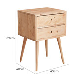Maja Ansel Design Domo Rubberwood Night Stand