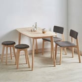 Maja Ansel Design 4 Seater Halsey Dining Table, Chair &amp; Stool Set