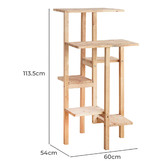Maja Ansel Design Cheska 6 Tier Rubberwood Display Shelf