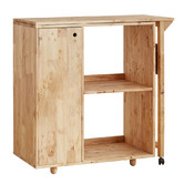 Maja Ansel Design Calliope Rubberwood Bar Table with Shelving Unit