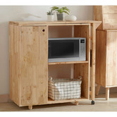 Maja Ansel Design Calliope Rubberwood Bar Table with Shelving Unit
