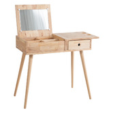 Maja Ansel Design Carlisle Rubberwood Dressing Table with Flip Top Mirror
