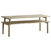 Maja Ansel Design 2 Piece Bonnie Rubberwood Coffee Table Set