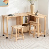 Maja Ansel Design Claire Multi-Function Rubberwood Study Desk