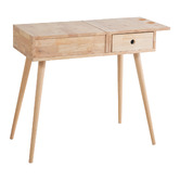 Maja Ansel Design Carlisle Rubberwood Dressing Table with Flip Top Mirror
