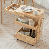 Maja Ansel Design Anya Rubberwood Trolley