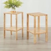 Maja Ansel Design Layla Rubberwood Side Tables