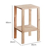 Maja Ansel Design Layla Rubberwood Side Tables