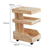 Maja Ansel Design Anya Rubberwood Trolley