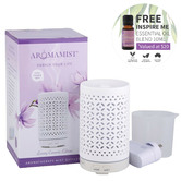 Aromamatic Aromamist Mistique Ceramic Diffuser &amp; Essential Oil Set