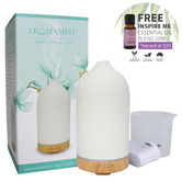 Aromamatic Aromamist Noosa Ceramic Diffuser &amp; Essential Oil Set