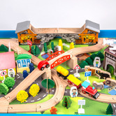 Onshine Onshine 90 Piece Train Play Set with Table
