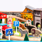 Onshine Onshine 90 Piece Train Play Set with Table