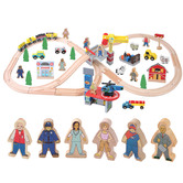 Onshine Onshine 90 Piece Train Play Set with Table