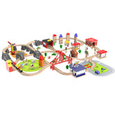 Onshine Onshine 100 Piece Train Track City Play Set