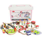 Onshine Onshine 100 Piece Train Track City Play Set