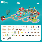 Onshine Onshine 100 Piece Train Track City Play Set