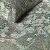 Bedding House x Van Gogh Green Blossoming Cotton Sateen Quilt Cover Set