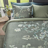 Bedding House x Van Gogh Green Blossoming Cotton Sateen Quilt Cover Set