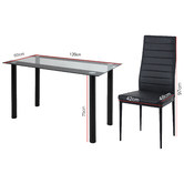 Ever Dreaming Living 4 Seater Lancaster Dining Set