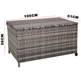 Ever Dreaming Living Gordon PE Wicker Outdoor Storage Box