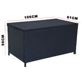 Ever Dreaming Living Gordon PE Wicker Outdoor Storage Box