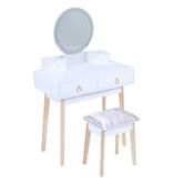 Ever Dreaming Living Amanda Dressing Table with Stool