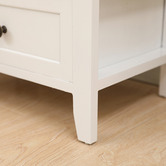 Ever Dreaming Living Rustic White Painted Amery Bedside Tables