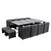 Ever Dreaming Living 12 Seater Shepard Outdoor Dining Table &amp; Chair Set
