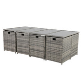 Ever Dreaming Living 12 Seater Shepard Outdoor Dining Table &amp; Chair Set