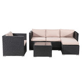 Ever Dreaming Living 5 Seater Shepard Outdoor Lounge &amp; Coffee Table Set