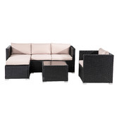 Ever Dreaming Living 5 Seater Shepard Outdoor Lounge &amp; Coffee Table Set