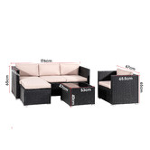 Ever Dreaming Living 5 Seater Shepard Outdoor Lounge &amp; Coffee Table Set