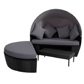 Ever Dreaming Living Grey Rattan Outdoor Daybed