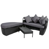 Ever Dreaming Living Grey Rattan Outdoor Daybed