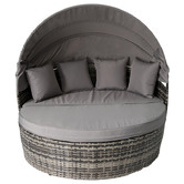 Ever Dreaming Living Grey Rattan Outdoor Daybed