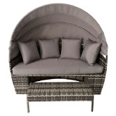Ever Dreaming Living Grey Rattan Outdoor Daybed