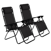 Ever Dreaming Living Black Reclining Outdoor Chairs