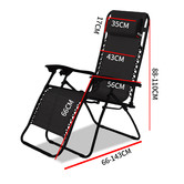 Ever Dreaming Living Black Reclining Outdoor Chairs