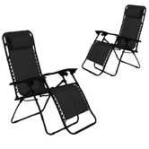 Ever Dreaming Living Black Reclining Outdoor Chairs